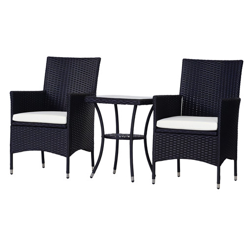 Outsunny rattan bistro set - rattan,