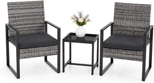 Piece rattan bistro set - 3,