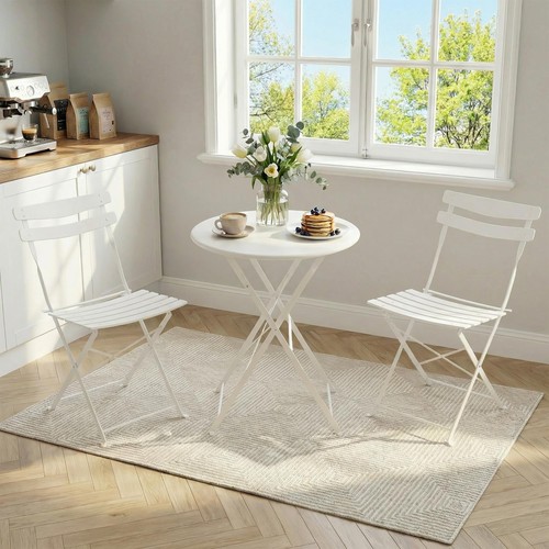 White bistro set seater - set, 2