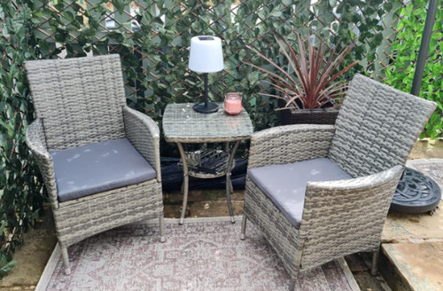 Bistro table and chairs - table, 2