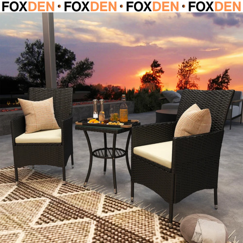 Rattan bistro set garden - rattan,