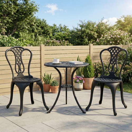 Aluminium cafe bistro set - cafe,
