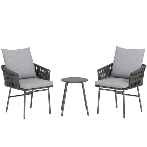 Outsunny piece rattan bistro - 3-piece,
