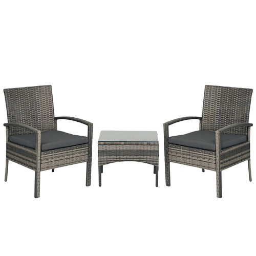 Outsunny 3pc garden rattan - garden,