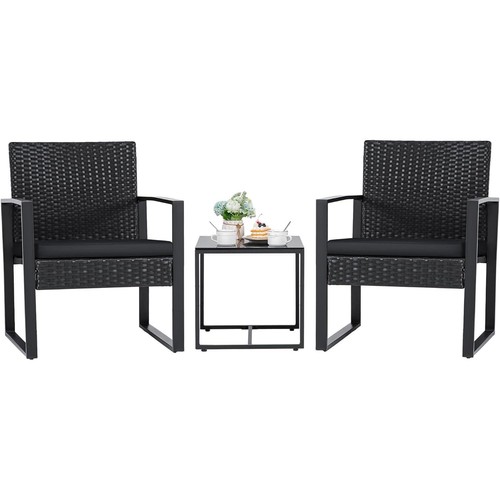 Piece rattan bistro patio - 3,