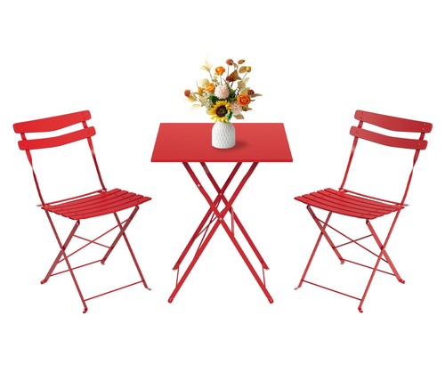 Red bistro set - set, table