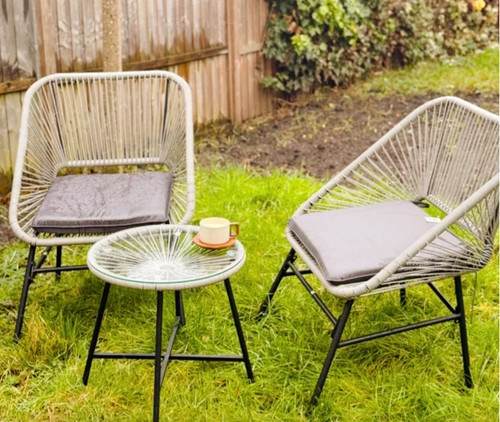 Rattan bistro set seater - bistro,