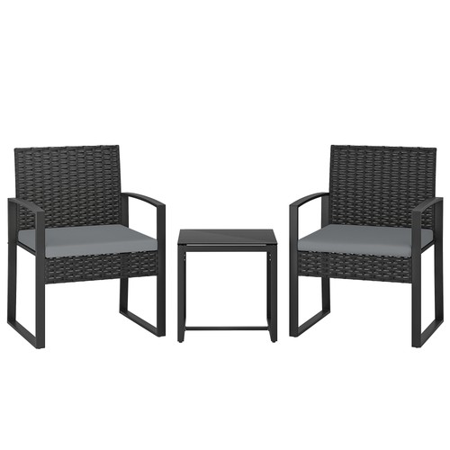 Outsunny rattan bistro - outsunny, 3