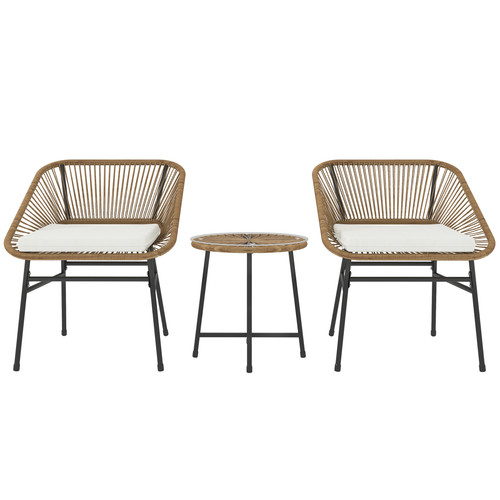 Rattan bistro set garden - bistro,