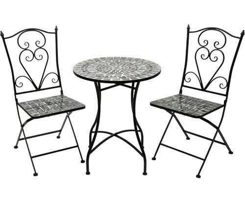 Bistro set glass mosaic patio - bistro,