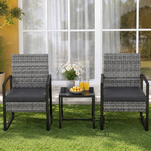 Piece rattan bistro - 3, set