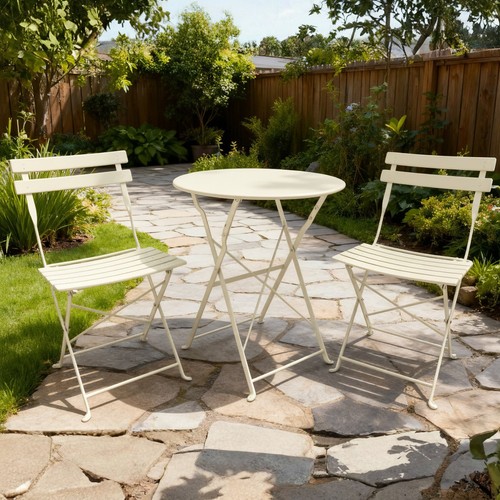 Cream bistro set - cream,