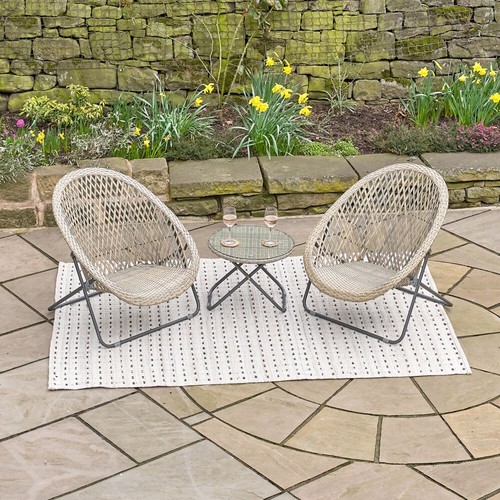 Tobs outdoor rattan bistro set - outdoor,