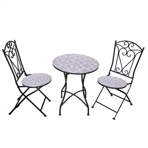 Bistro set mosaic tile folding - bistro,