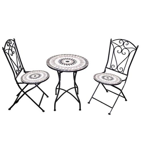 Bistro set mosaic tile folding - bistro,