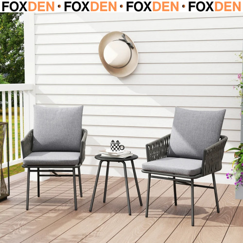 Rattan bistro set garden - rattan,