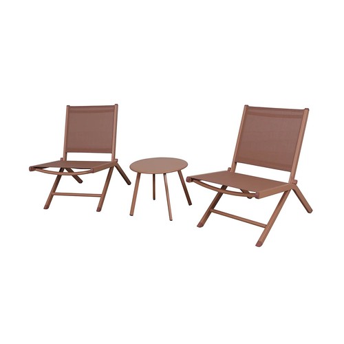 Metal bistro set pink seater - bistro, 2