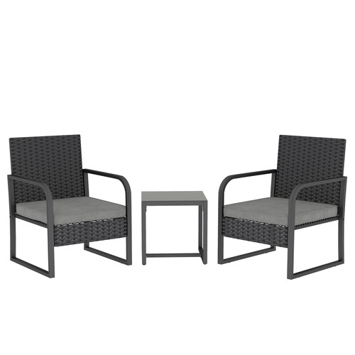 Outsunny rattan bistro set - outsunny,