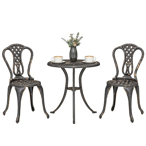 Outdoor bistro set cast - outdoor,