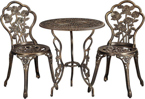 3pcs patio bistro set garden - 3pcs,