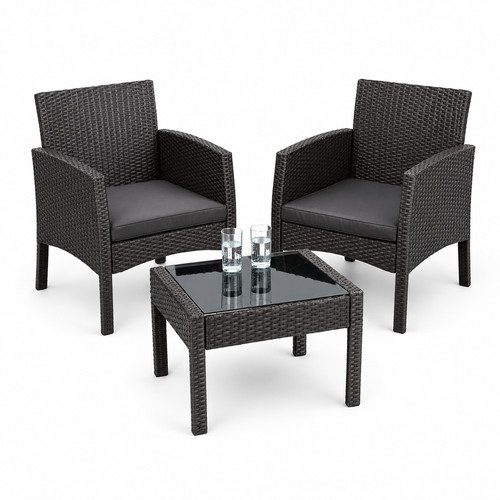 Rattan armchair bistro set - set, 2