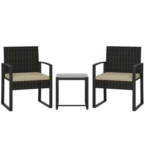 Piece rattan bistro - rattan, set